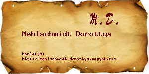 Mehlschmidt Dorottya névjegykártya